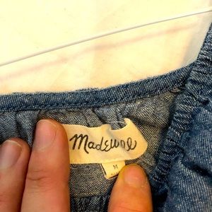 Madewell denim mini dress